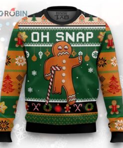 Oh Snap Gingerbread Ugly Christmas Sweater