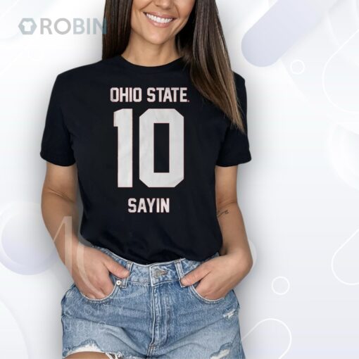 Ohio State Football Julian Sayin 10 Shirt