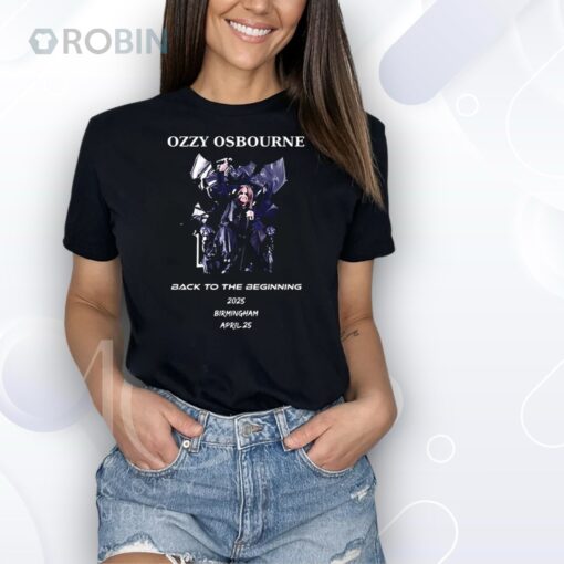 Ozzy Osbourne back to the beginning 2025 Birmingham Shirt