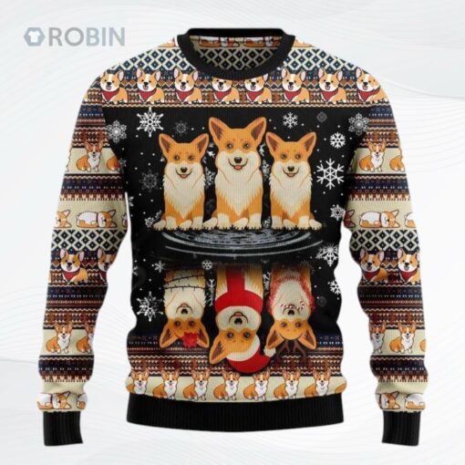 Pembroke Welsh Corgi Ugly Christmas Sweater, Sweatshirt