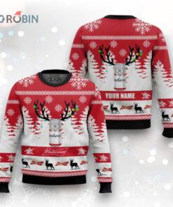 Personalized Budweiser Christmas Ugly Christmas Sweater