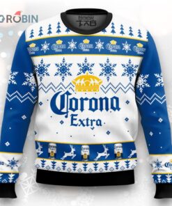 Personalized Corona Beer Ugly Christmas Sweater, Corona Christmas Beer Sweater, Drinking Christmas Gift, Corona Men Sweater, Ugly Xmas Sweater, Corona Shirt