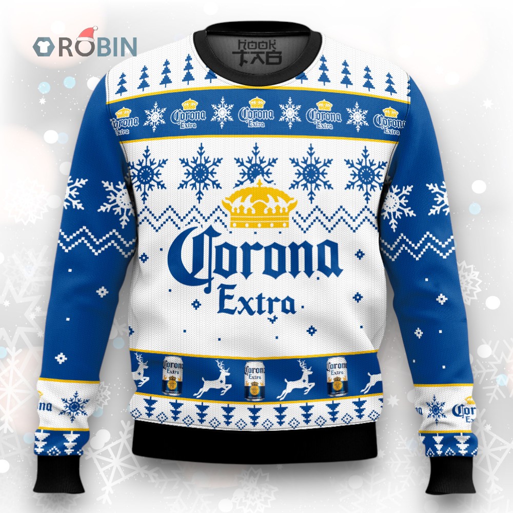Personalized Corona Beer Ugly Christmas Sweater, Corona Christmas Beer Sweater, Drinking Christmas Gift, Corona Men Sweater, Ugly Xmas Sweater, Corona Shirt Personalized Corona Beer Ugly Christmas Sweater, Corona Christmas Beer Sweater, Drinking Christmas Gift, Corona Men Sweater, Ugly Xmas Sweater, Corona Shirt