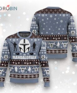 Personalized Mandalorian Christmas Sweater   Best gifts your whole family