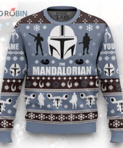 Personalized Mandalorian Christmas Sweater   Best gifts your whole family