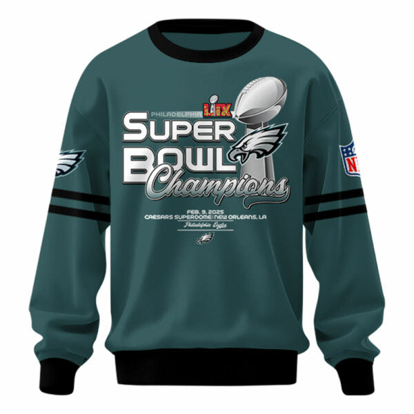 Philadelphia Eagles Super Bowl LIX Champions Sweatshirt, Sweater, Philadelphia Eagles Team Gifts Philadelphia Eagles Super Bowl LIX Champions Sweatshirt, Sweater, Philadelphia Eagles Team Gifts