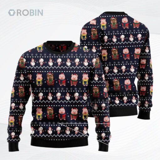 Pigs Cute Ugly Christmas Sweater, Sweatshirt
