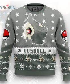 Pokémon Duskull Christmas Sweater   Fun Ugly Sweater for Holiday Celebrations