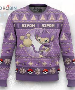 Pokemon Gen 2 Aipom Ugly Christmas Sweater
