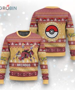 Pokemon Gen 2 Ariados Ugly Christmas Sweater