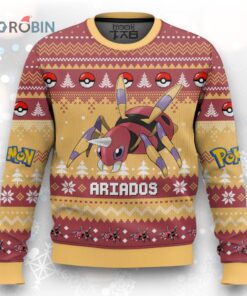 Pokemon Gen 2 Ariados Ugly Christmas Sweater
