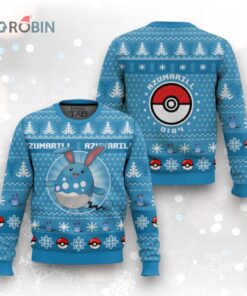 Pokemon Gen 2 Azumarill Ugly Christmas Sweater