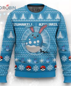 Pokemon Gen 2 Azumarill Ugly Christmas Sweater