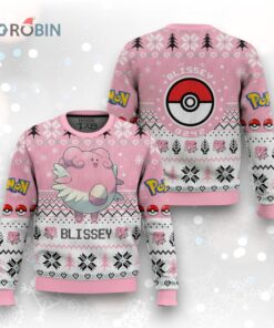Pokemon Gen 2 Blissey Ugly Christmas Sweater Pokemon Gen 2 Blissey Ugly Christmas Sweater
