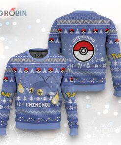 Pokemon Gen 2 Chinchou Ugly Christmas Sweater