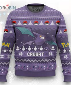 Pokemon Gen 2 Crobat Ugly Christmas Sweater