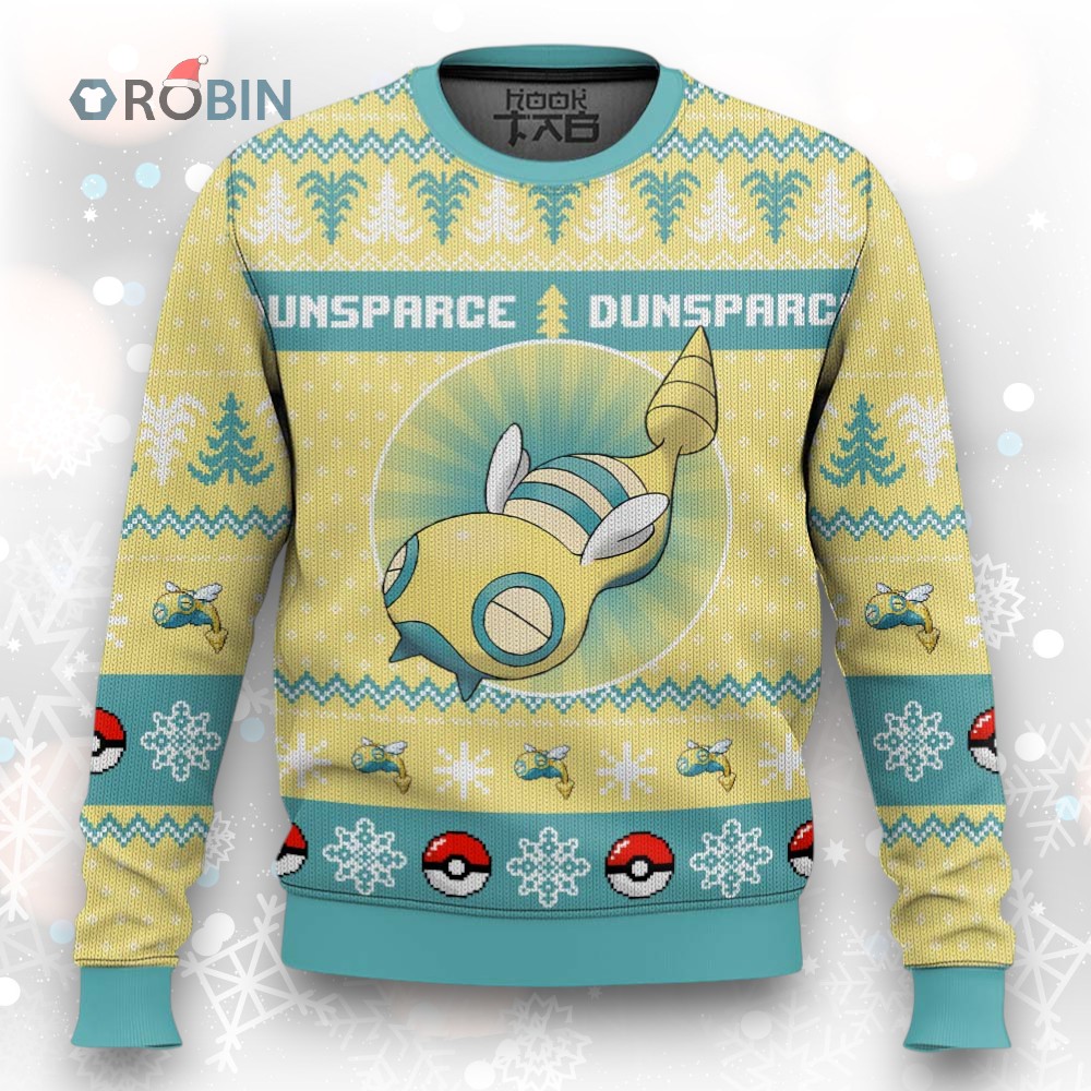 Pokemon Gen 2 Dunsparce Ugly Christmas Sweater Pokemon Gen 2 Dunsparce Ugly Christmas Sweater