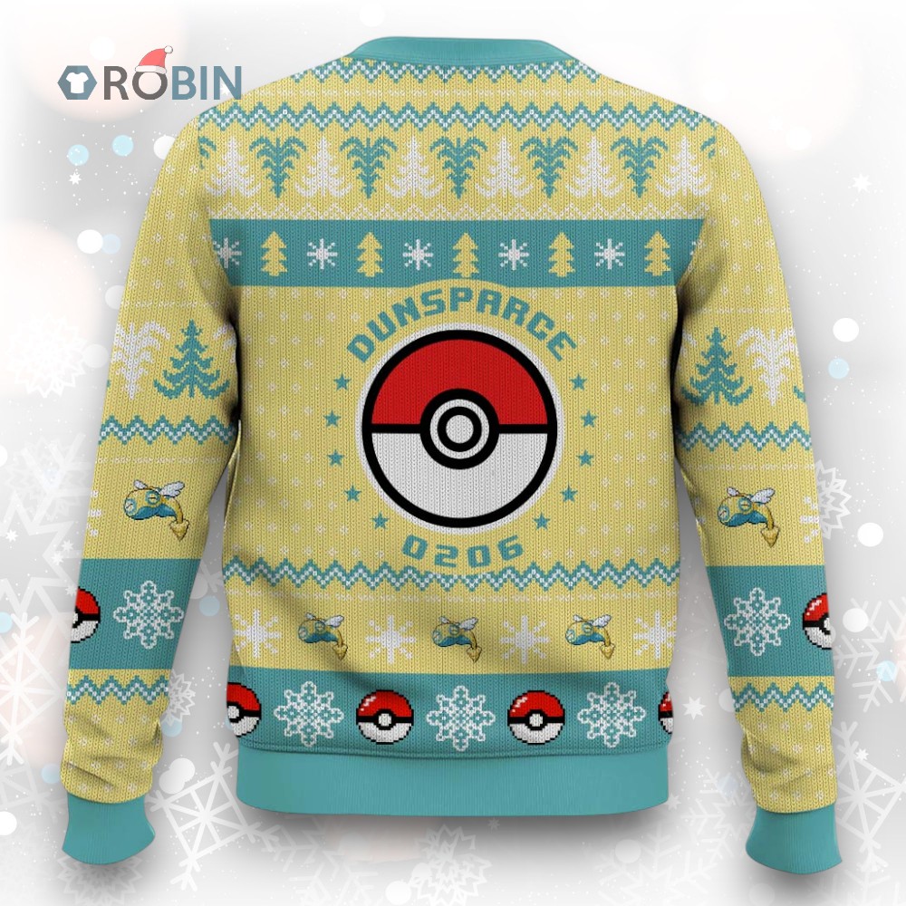 Pokemon Gen 2 Dunsparce Ugly Christmas Sweater Pokemon Gen 2 Dunsparce Ugly Christmas Sweater