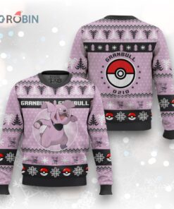 Pokemon Gen 2 Granbull Ugly Christmas Sweater