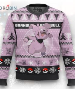 Pokemon Gen 2 Granbull Ugly Christmas Sweater