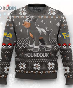 Pokemon Gen 2 Houndour Ugly Christmas Sweater