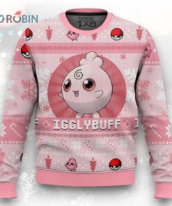 Pokemon Gen 2 Igglybuff Ugly Christmas Sweater