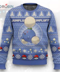 Pokemon Gen 2 Jumpluff Ugly Christmas Sweater