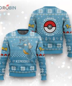 Pokemon Gen 2 Kingdra Ugly Christmas Sweater