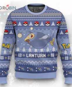 Pokemon Gen 2 Lanturn Ugly Christmas Sweater