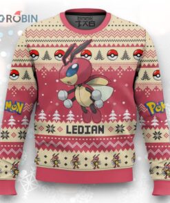 Pokemon Gen 2 Ledian Ugly Christmas Sweater