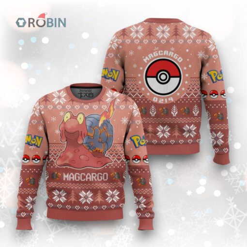 Pokemon Gen 2 Magcargo Ugly Christmas Sweater