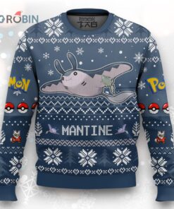 Pokemon Gen 2 Mantine Ugly Christmas Sweater