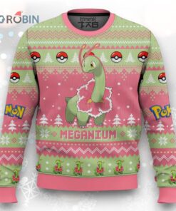 Pokemon Gen 2 Meganium Ugly Christmas Sweater