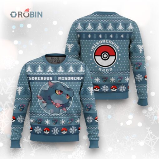 Pokemon Gen 2 Misdreavus Ugly Christmas Sweater