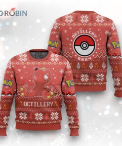 Pokemon Gen 2 Octillery Ugly Christmas Sweater