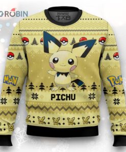Pokemon Gen 2 Pichu Ugly Christmas Sweater