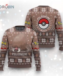 Pokemon Gen 2 Piloswine Ugly Christmas Sweater