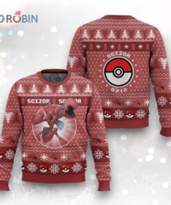 Pokemon Gen 2 Scizor Ugly Christmas Sweater