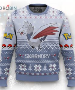 Pokemon Gen 2 Skarmory Ugly Christmas Sweater