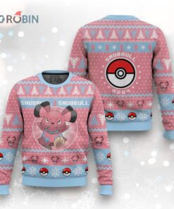Pokemon Gen 2 Snubbull Ugly Christmas Sweater
