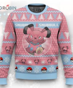 Pokemon Gen 2 Snubbull Ugly Christmas Sweater