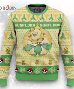 Pokemon Gen 2 Sunflora Ugly Christmas Sweater