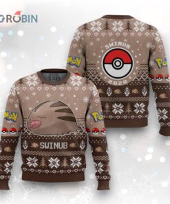 Pokemon Gen 2 Swinub Ugly Christmas Sweater