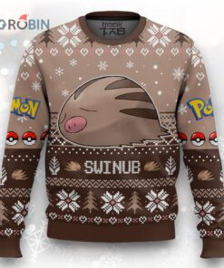 Pokemon Gen 2 Swinub Ugly Christmas Sweater