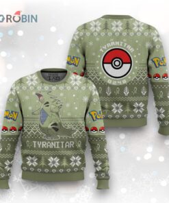 Pokemon Gen 2 Tyranitar Ugly Christmas Sweater