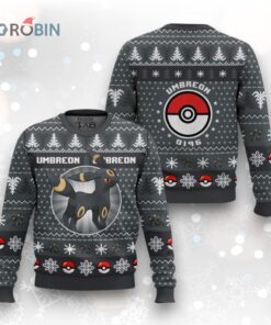 Pokemon Gen 2 Umbreon Ugly Christmas Sweater Pokemon Gen 2 Umbreon Ugly Christmas Sweater
