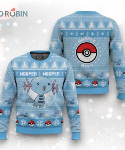 Pokemon Gen 2 Wooper Ugly Christmas Sweater
