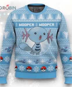 Pokemon Gen 2 Wooper Ugly Christmas Sweater