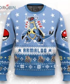 Pokemon Gen 3 Armaldo Ugly Christmas Sweater