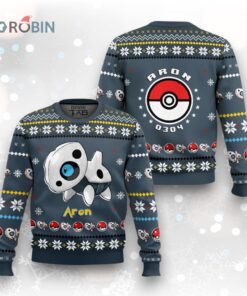 Pokemon Gen 3 Aron Ugly Christmas Sweater